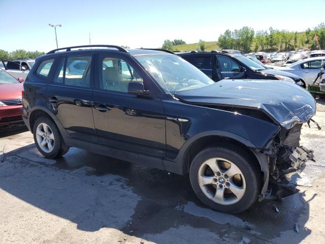 WBXPC93498WJ10548 - 2008 BMW X3 3.0SI BLACK photo 4