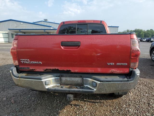 5TEUU42N77Z344599 - 2007 TOYOTA TACOMA ACCESS CAB RED photo 6