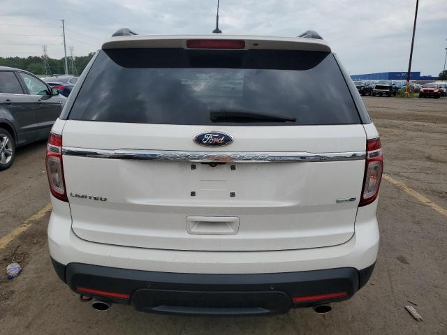 1FM5K8F81FGB14001 - 2015 FORD EXPLORER LIMITED WHITE photo 6