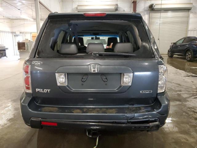 2HKYF18576H532865 - 2006 HONDA PILOT EX BLUE photo 6