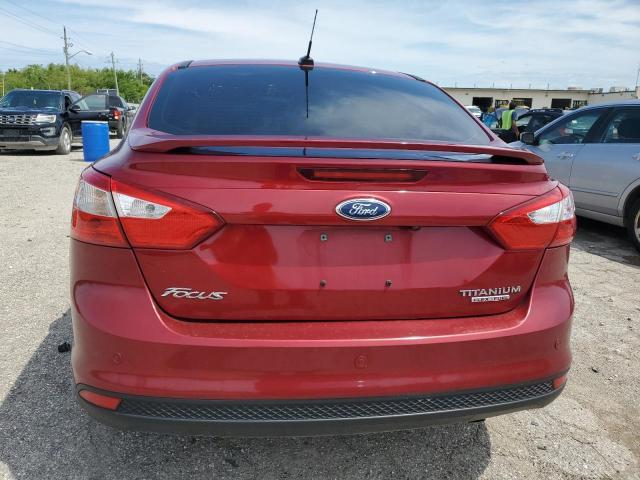 1FADP3J2XEL206307 - 2014 FORD FOCUS TITANIUM RED photo 6