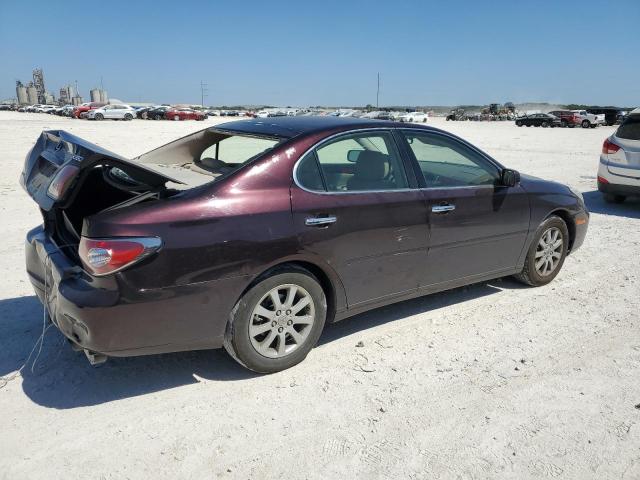 JTHBA30G345042013 - 2004 LEXUS ES 330 MAROON photo 3