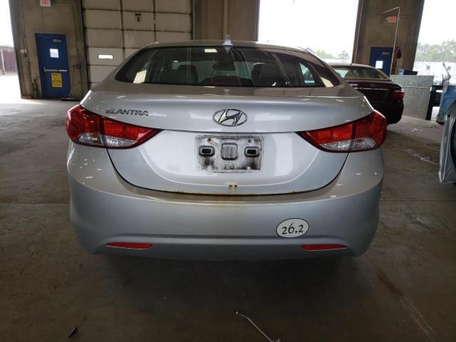 KMHDH4AE7DU593684 - 2013 HYUNDAI ELANTRA GLS SILVER photo 6