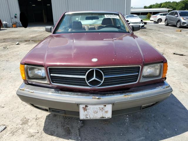 WDBCA44D6FA141462 - 1985 MERCEDES-BENZ 500 SEC RED photo 5