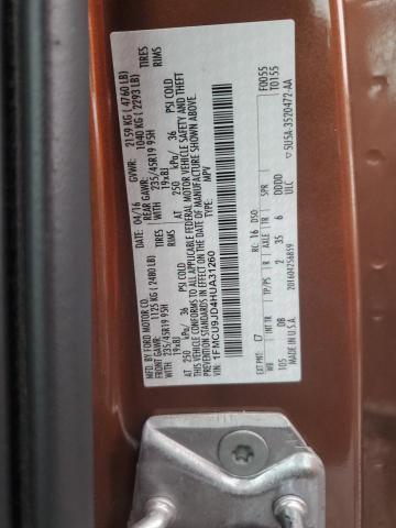 1FMCU9JD4HUA31260 - 2017 FORD ESCAPE TITANIUM BROWN photo 13