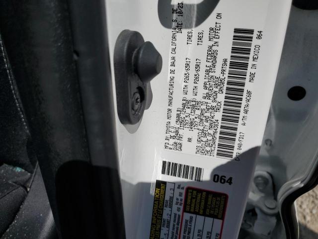 3TMCZ5AN5PM643834 - 2023 TOYOTA TACOMA DOUBLE CAB თეთრი ფოტო 12