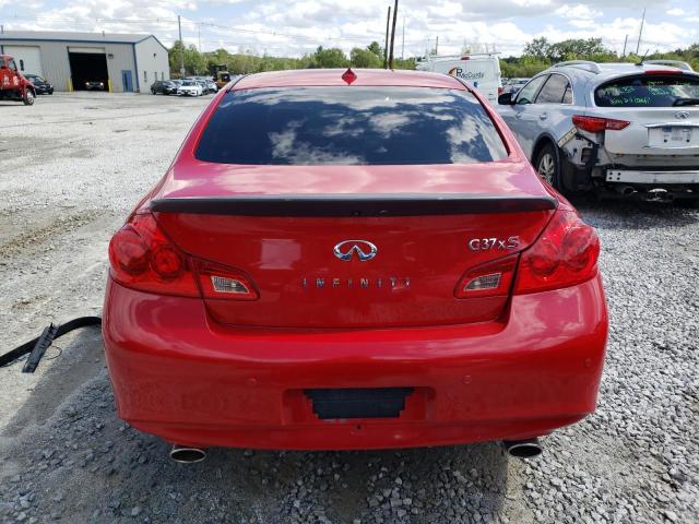 JN1CV6AR4CM678832 - 2012 INFINITI G37 RED photo 6