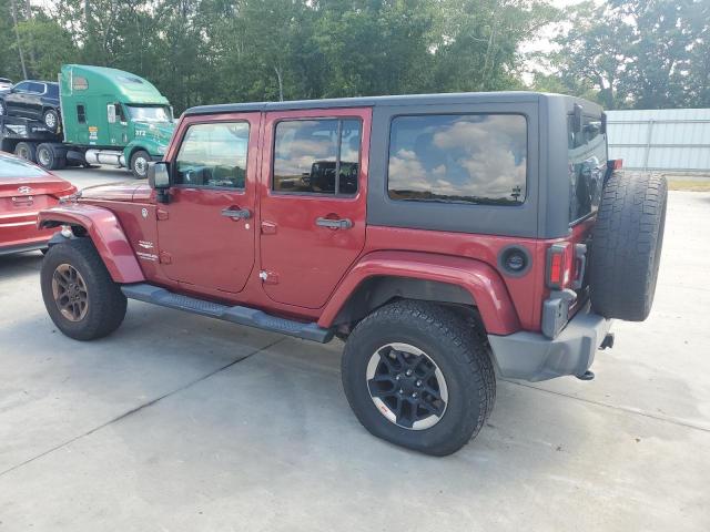 1C4BJWEG4DL513447 - 2013 JEEP WRANGLER U SAHARA BURGUNDY photo 2