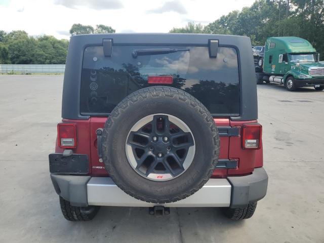 1C4BJWEG4DL513447 - 2013 JEEP WRANGLER U SAHARA BURGUNDY photo 6