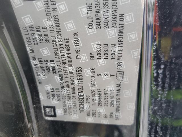 1GCHSDEN3J1163763 - 2018 CHEVROLET COLORADO Z71 BLACK photo 12