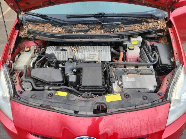 JTDKN3DU7A0029053 - 2010 TOYOTA PRIUS წითელი ფოტო 11