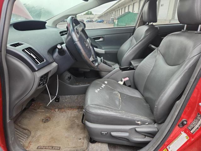 JTDKN3DU7A0029053 - 2010 TOYOTA PRIUS წითელი ფოტო 7