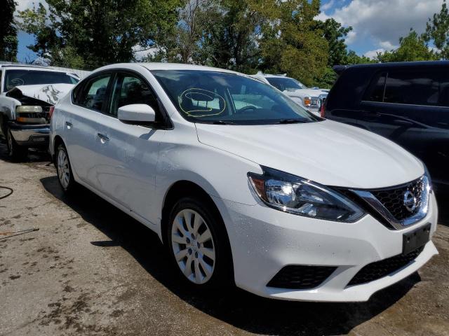 3N1AB7AP3KY230906 - 2019 NISSAN SENTRA S WHITE photo 4