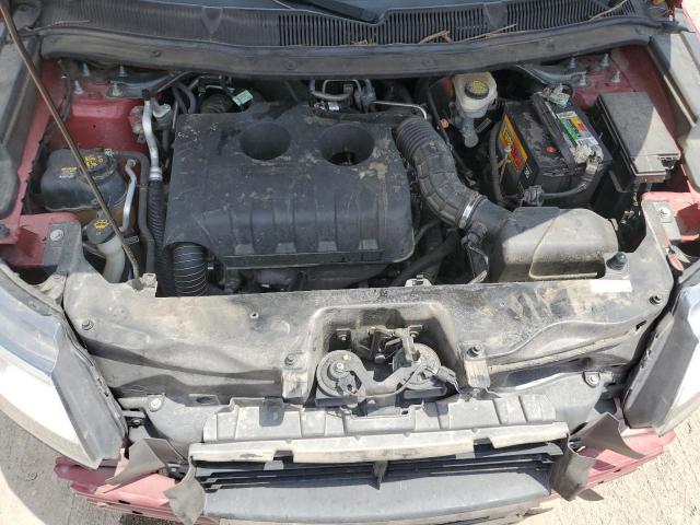 1FM5K7FH7HGD90406 - 2017 FORD EXPLORER LIMITED წითელი ფოტო 12