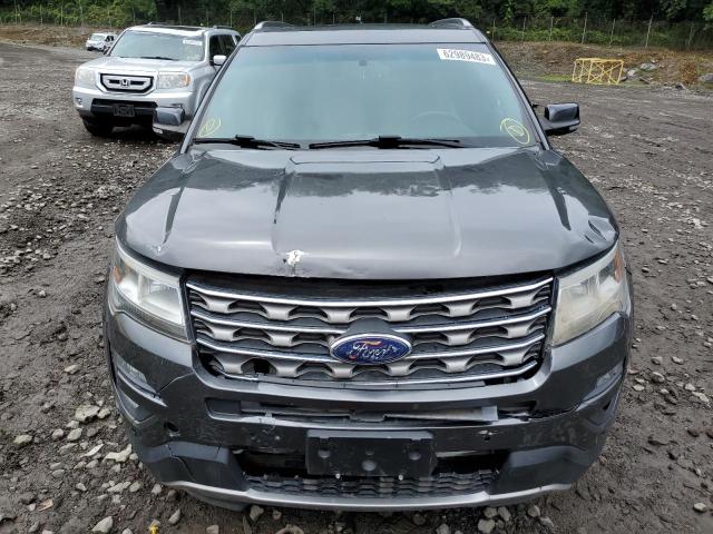 1FM5K8D86HGA05894 - 2017 FORD EXPLOR XLT GRAY photo 5