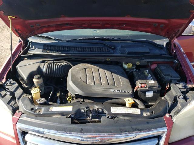 2C4RC1CG4CR133481 - 2012 CHRYSLER TOWN & COU TOURING L BURGUNDY photo 12