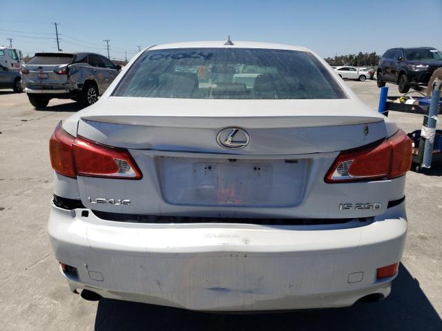 JTHBK262695093337 - 2009 LEXUS IS 250 WHITE photo 6