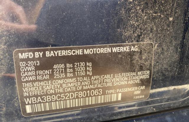 WBA3B9C52DF801063 - 2013 BMW 335 XI Mavi foto 10