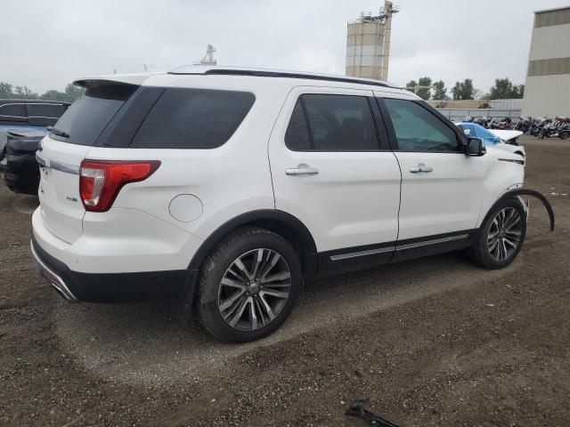 1FM5K8HT6GGC86401 - 2016 FORD EXPLORER PLATINUM WHITE photo 3