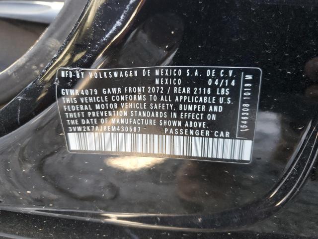3VW2K7AJ8EM430587 - 2014 VOLKSWAGEN JETTA BASE 黑色 照片 13