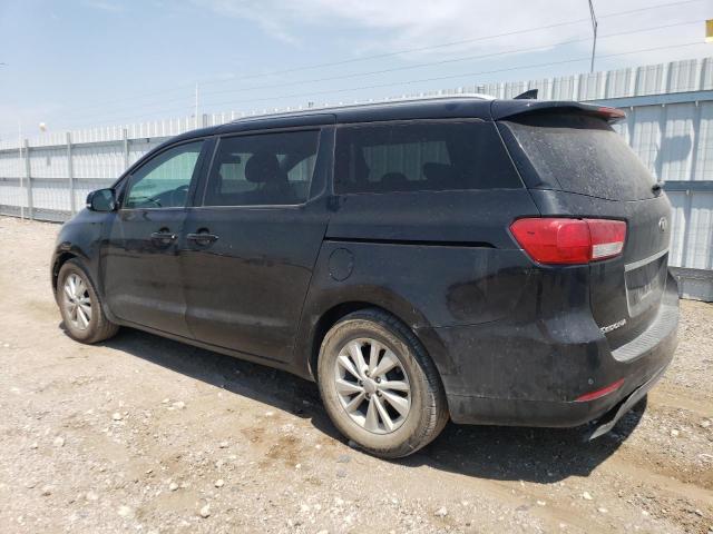 KNDMB5C14H6313722 - 2017 KIA SEDONA LX BLACK photo 2