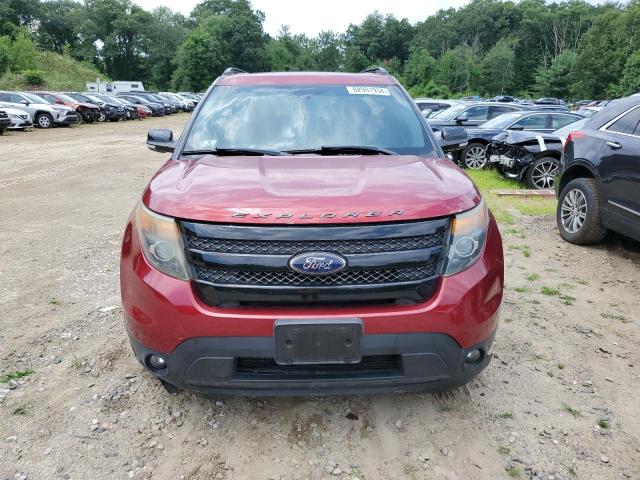 1FM5K8GT0EGA83647 - 2014 FORD EXPLORER SPORT RED photo 5