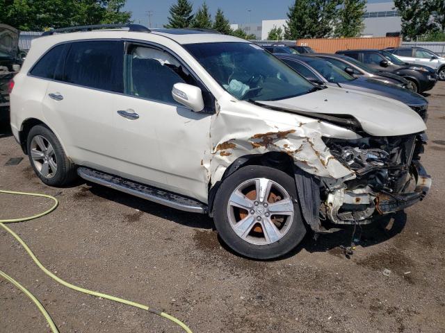 2HNYD2H62CH000524 - 2012 ACURA MDX ADVANCE WHITE photo 4