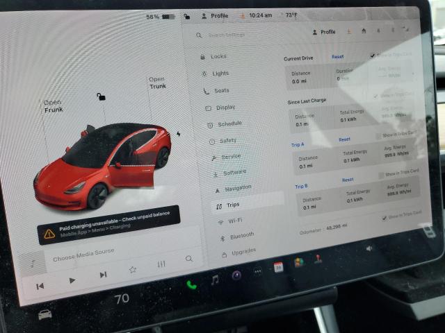 5YJ3E1EA3JF022213 - 2018 TESLA MODEL 3 Կարմիր լուսանկար 9