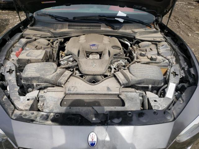 ZAM57YTL7K1310015 - 2019 MASERATI GHIBLI S GRAY photo 11