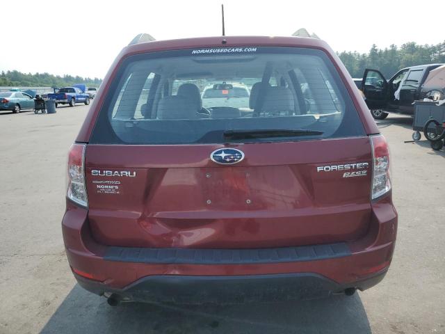 JF2SH6BC0AH916144 - 2010 SUBARU FORESTER XS Бордовый фото 6