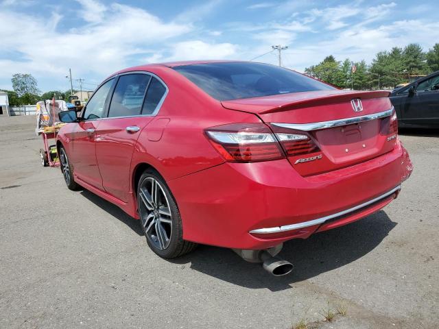 1HGCR2F55HA153417 - 2017 HONDA ACCORD SPORT RED photo 2