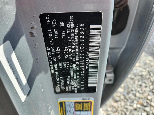 5XXGT4L39KG312306 - 2019 KIA OPTIMA LX فضي صورة 12