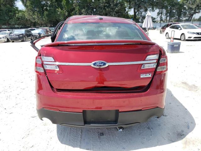 1FAHP2KT0FG188087 - 2015 FORD TAURUS SHO RED photo 6