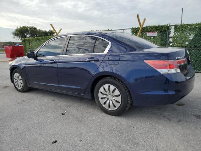 1HGCP2F34BA036908 - 2011 HONDA ACCORD LX BLUE photo 2