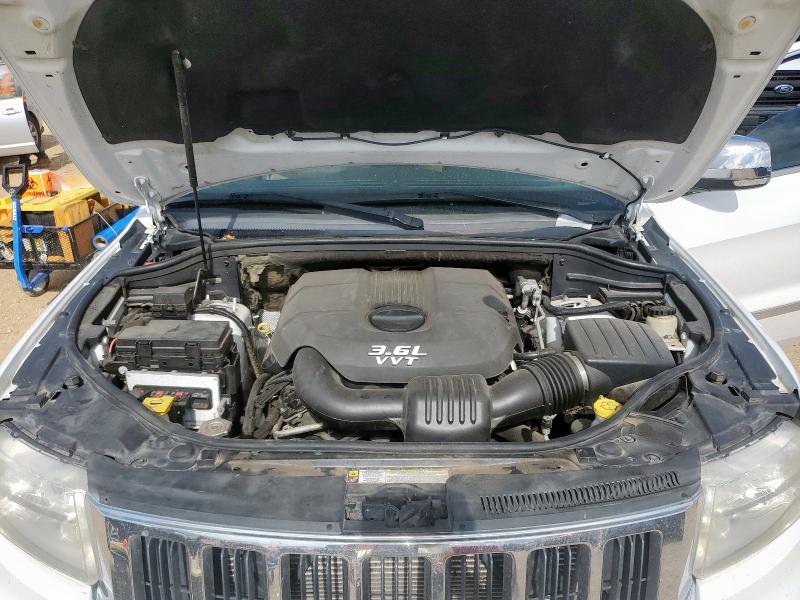 1C4RJEBGXDC546160 - 2013 JEEP GRAND CHEROKEE LIMITED WHITE photo 12