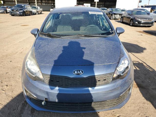 KNADM4A31G6669081 - 2016 KIA RIO LX BLUE photo 5