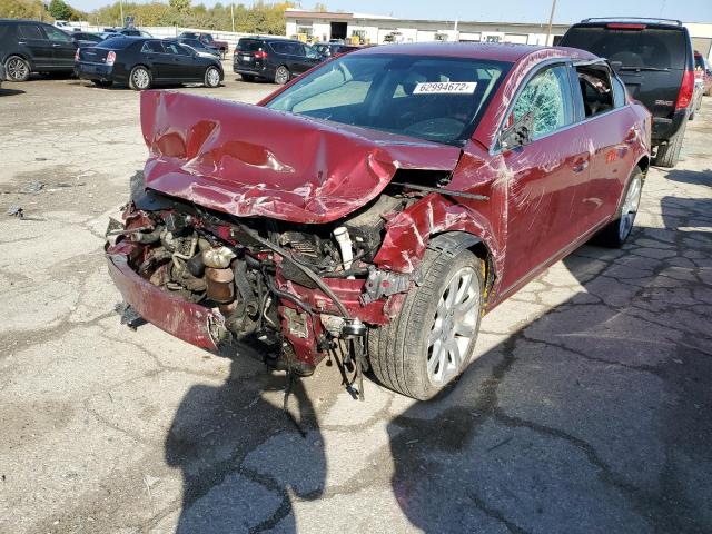 1G4GE5ED4BF179390 - 2011 BUICK LACROSSE CXS RED photo 2
