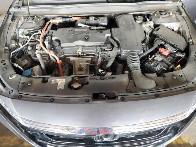 1HGCV3F45KA022360 - 2019 HONDA ACCORD HYBRID EX GRAY photo 11