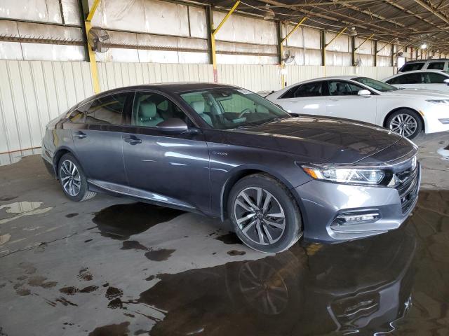 1HGCV3F45KA022360 - 2019 HONDA ACCORD HYBRID EX GRAY photo 4