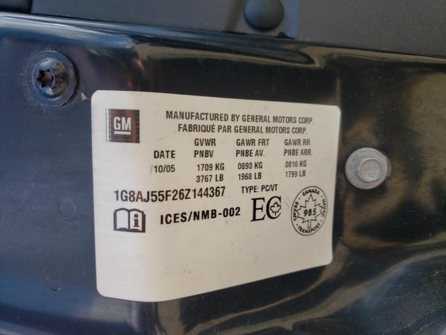 1G8AJ55F26Z144367 - 2006 SATURN ION LEVEL 2 蓝色 照片 12