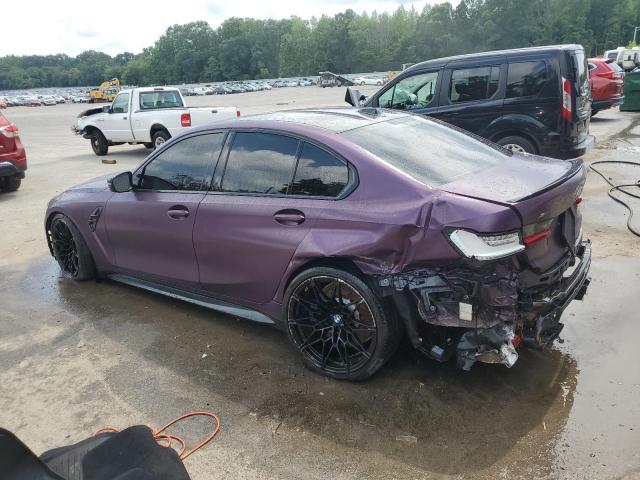 WBS43AY06PFP98572 - 2023 BMW M3 COMPETITION PURPLE photo 2