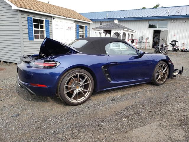 WP0CA2A81MS210272 - 2021 PORSCHE BOXSTER BASE BLUE photo 3