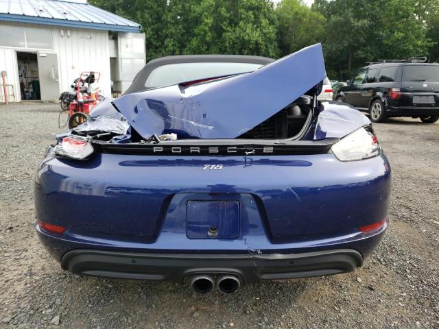 WP0CA2A81MS210272 - 2021 PORSCHE BOXSTER BASE BLUE photo 6