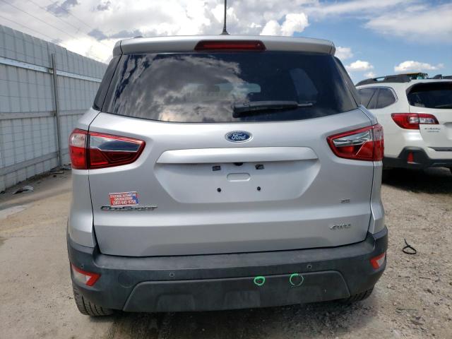 MAJ6P1UL2JC249227 - 2018 FORD ECOSPORT SE SILVER photo 6