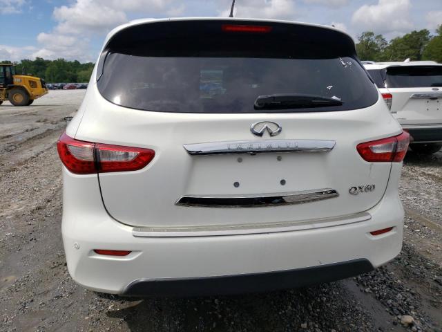 5N1CL0MN7EC515363 - 2014 INFINITI QX60 HYBRID WHITE photo 6