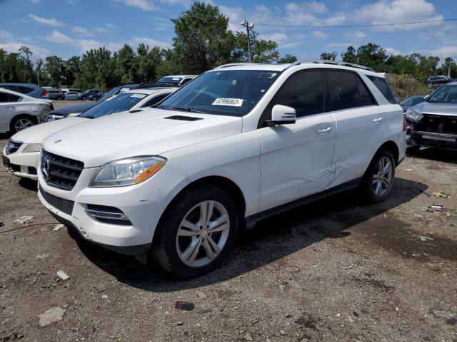 4JGDA5HB7EA357917 - 2014 MERCEDES-BENZ ML 350 4MATIC WHITE photo 1