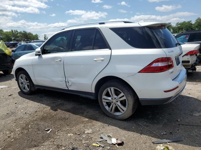 4JGDA5HB7EA357917 - 2014 MERCEDES-BENZ ML 350 4MATIC WHITE photo 2