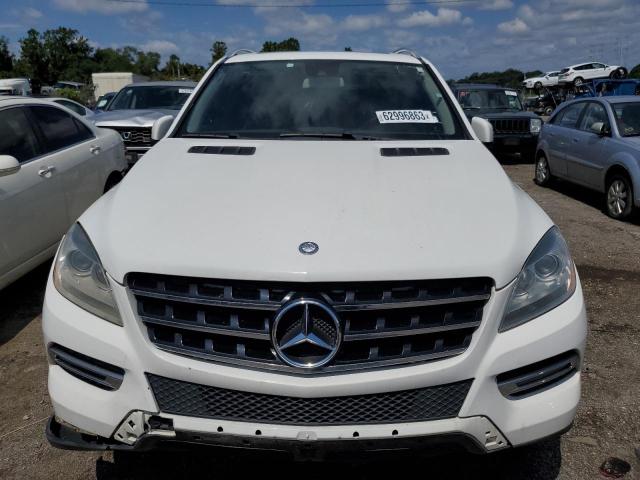 4JGDA5HB7EA357917 - 2014 MERCEDES-BENZ ML 350 4MATIC WHITE photo 5