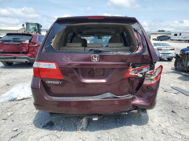 5FNRL38647B454689 - 2007 HONDA ODYSSEY EXL MAROON photo 6