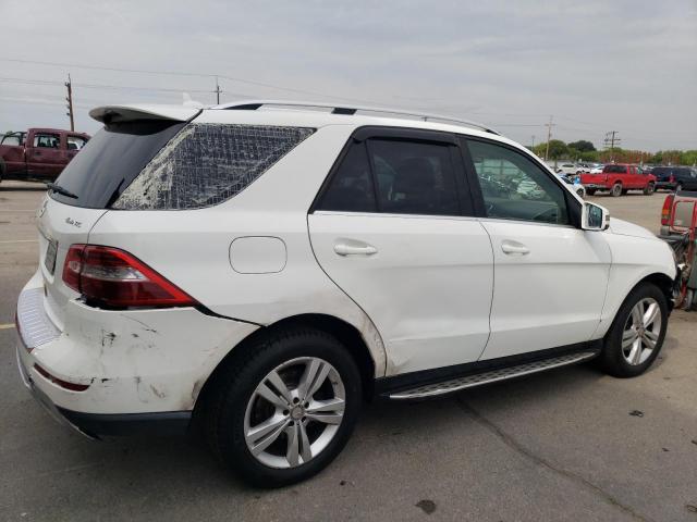 4JGDA5HB6EA335858 - 2014 MERCEDES-BENZ ML 350 4MATIC WHITE photo 3